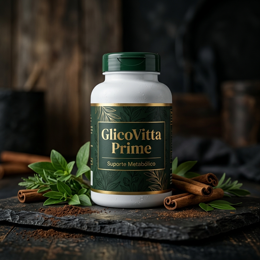 Frasco do suplemento GlicoVitta Prime